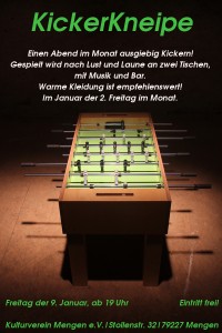 Kickerkneipe Januar