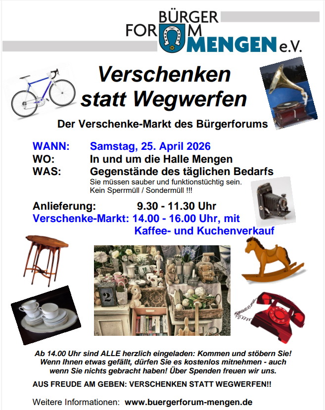 Verschenke Markt @ Mehrzweckhalle Mengen | Schallstadt | Baden-Württemberg | Deutschland